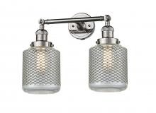 Innovations Lighting 208-PN-G262 - Stanton - 2 Light - 16 inch - Polished Nickel - Bath Vanity Light