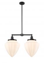 Innovations Lighting 209-BK-G661-12 - Bullet - 2 Light - 24 inch - Matte Black - Stem Hung - Island Light