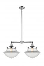 Innovations Lighting 209-PC-G542 - Oxford - 2 Light - 25 inch - Polished Chrome - Stem Hung - Island Light