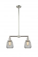 Innovations Lighting 209-PN-G142 - Chatham - 2 Light - 21 inch - Polished Nickel - Stem Hung - Island Light