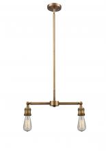 Innovations Lighting 209-BB - Bare Bulb - 2 Light - 8 inch - Brushed Brass - Stem Hung - Island Light