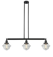 Innovations Lighting 213-BK-G532 - Oxford - 3 Light - 40 inch - Matte Black - Stem Hung - Island Light