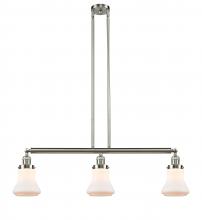 Innovations Lighting 213-SN-G191 - Bellmont - 3 Light - 39 inch - Brushed Satin Nickel - Stem Hung - Island Light