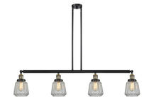 Innovations Lighting 214-BAB-G142-LED - Chatham - 4 Light - 51 inch - Black Antique Brass - Stem Hung - Island Light