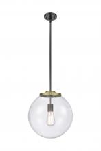 Innovations Lighting 221-1S-BAB-G202-14 - Beacon - 1 Light - 16 inch - Black Antique Brass - Cord hung - Pendant