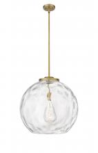 Innovations Lighting 221-1S-BB-G1215-18 - Athens Water Glass - 1 Light - 18 inch - Brushed Brass - Stem Hung - Pendant