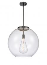 Innovations Lighting 221-1S-BK-G122-18 - Athens - 1 Light - 18 inch - Matte Black - Stem Hung - Pendant