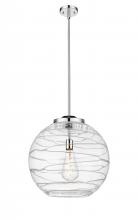 Innovations Lighting 221-1S-PC-G1213-18 - Athens Deco Swirl - 1 Light - 18 inch - Polished Chrome - Stem Hung - Pendant