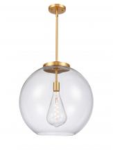 Innovations Lighting 221-1S-SG-G122-18 - Athens - 1 Light - 18 inch - Satin Gold - Stem Hung - Pendant