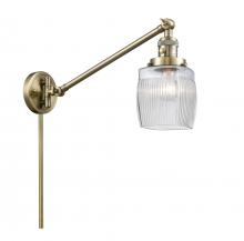 Innovations Lighting 237-AB-G302 - Colton - 1 Light - 8 inch - Antique Brass - Swing Arm