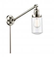 Innovations Lighting 237-PN-G312 - Dover - 1 Light - 5 inch - Polished Nickel - Swing Arm