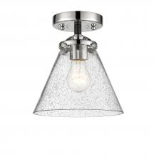 Innovations Lighting 284-1C-BPN-G44 - Cone - 1 Light - 8 inch - Black Polished Nickel - Semi-Flush Mount