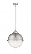 Innovations Lighting 288-1S-SN-HFS-124-SN-LED - Hampden - 1 Light - 13 inch - Brushed Satin Nickel - Cord hung - Pendant