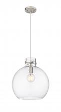 Innovations Lighting 410-1PL-SN-G410-14CL - Newton Sphere - 1 Light - 14 inch - Satin Nickel - Cord hung - Pendant