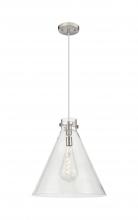 Innovations Lighting 410-1PL-SN-G411-18CL - Newton Cone - 1 Light - 18 inch - Satin Nickel - Cord hung - Pendant