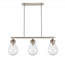 Innovations Lighting 414-3I-SN-8SDY - Genesis - 3 Light - 39 inch - Satin Nickel - Cord hung - Island Light