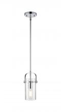 Innovations Lighting 423-1S-PC-G423-7SDY - Pilaster II Cylinder - 1 Light - 7 inch Long Glass - Polished Chrome - Pendant