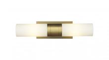 Innovations Lighting 429-2WL-BB-G429-8WH - Empire - 2 Light - 5 inch - Brushed Brass - Bath Vanity Light