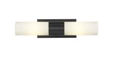 Innovations Lighting 429-2WL-BK-G429-8WH - Empire - 2 Light - 5 inch - Matte Black - Bath Vanity Light