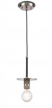 Innovations Lighting 431-1P-BSN - Aurora - 1 Light - 6 inch - Black Satin Nickel - Cord hung - Mini Pendant