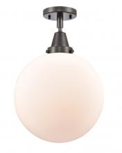 Innovations Lighting 447-1C-OB-G201-12 - Beacon - 1 Light - 12 inch - Oil Rubbed Bronze - Flush Mount