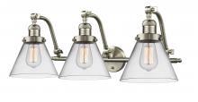 Innovations Lighting 515-3W-SN-G42 - Cone - 3 Light - 28 inch - Brushed Satin Nickel - Bath Vanity Light