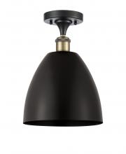 Innovations Lighting 516-1C-BAB-MBD-9-BK - Bristol - 1 Light - 9 inch - Black Antique Brass - Semi-Flush Mount