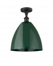 Innovations Lighting 516-1C-OB-MBD-12-GR - Plymouth - 1 Light - 12 inch - Oil Rubbed Bronze - Semi-Flush Mount