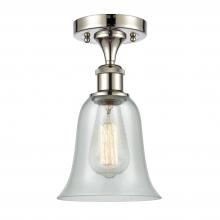 Innovations Lighting 516-1C-PN-G2812 - Hanover - 1 Light - 6 inch - Polished Nickel - Semi-Flush Mount