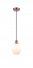 Innovations Lighting 516-1P-AC-G651-6 - Cindyrella - 1 Light - 6 inch - Antique Copper - Cord hung - Mini Pendant