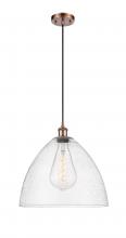 Innovations Lighting 516-1P-AC-GBD-164 - Bristol - 1 Light - 16 inch - Antique Copper - Cord hung - Pendant