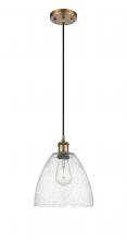 Innovations Lighting 516-1P-BB-GBD-94 - Bristol - 1 Light - 9 inch - Brushed Brass - Cord hung - Mini Pendant