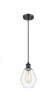 Innovations Lighting 516-1P-BK-G652-6 - Cindyrella - 1 Light - 6 inch - Matte Black - Cord hung - Mini Pendant