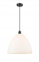 Innovations Lighting 516-1P-BK-GBD-161 - Bristol - 1 Light - 16 inch - Matte Black - Cord hung - Pendant