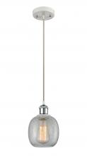 Innovations Lighting 516-1P-WPC-G105 - Belfast - 1 Light - 6 inch - White Polished Chrome - Cord hung - Mini Pendant