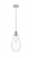 Innovations Lighting 516-1P-WPC-G652-7 - Cindyrella - 1 Light - 7 inch - White Polished Chrome - Cord hung - Mini Pendant