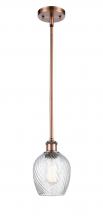 Innovations Lighting 516-1S-AC-G292 - Salina - 1 Light - 6 inch - Antique Copper - Mini Pendant