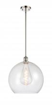 Innovations Lighting 516-1S-PN-G124-14 - Athens - 1 Light - 14 inch - Polished Nickel - Pendant