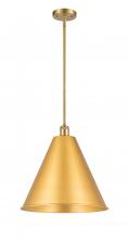 Innovations Lighting 516-1S-SG-MBC-16-SG - Berkshire - 1 Light - 16 inch - Satin Gold - Pendant