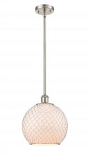 Innovations Lighting 516-1S-SN-G121-10CSN - Farmhouse Chicken Wire - 1 Light - 10 inch - Brushed Satin Nickel - Mini Pendant