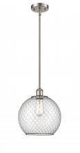 Innovations Lighting 516-1S-SN-G122-10CBK - Farmhouse Chicken Wire - 1 Light - 10 inch - Brushed Satin Nickel - Mini Pendant