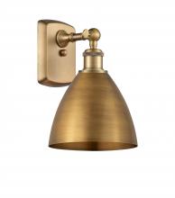 Innovations Lighting 516-1W-BB-MBD-75-BB - Bristol - 1 Light - 8 inch - Brushed Brass - Sconce