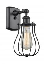 Innovations Lighting 516-1W-BK-CE513 - Muselet - 1 Light - 6 inch - Matte Black - Sconce