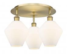 Innovations Lighting 516-3C-BB-G651-8 - Cindyrella - 3 Light - 20 inch - Brushed Brass - Flush Mount