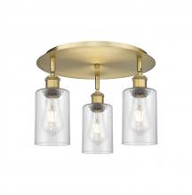 Innovations Lighting 516-3C-BB-G804 - Clymer - 3 Light - 16 inch - Brushed Brass - Flush Mount