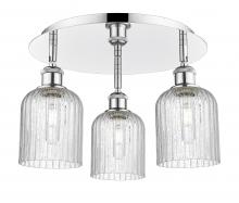 Innovations Lighting 516-3C-PC-G559-5SDY - Bridal Veil - 3 Light - 17 inch - Polished Chrome - Flush Mount