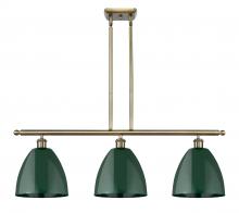 Innovations Lighting 516-3I-AB-MBD-9-GR - Plymouth - 3 Light - 36 inch - Antique Brass - Cord hung - Island Light