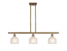 Innovations Lighting 516-3I-BB-G411 - Dayton - 3 Light - 36 inch - Brushed Brass - Cord hung - Island Light