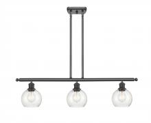 Innovations Lighting 516-3I-BK-G124-6 - Athens - 3 Light - 36 inch - Matte Black - Cord hung - Island Light