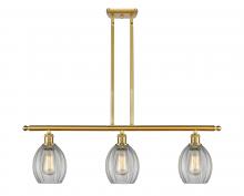 Innovations Lighting 516-3I-SG-G82 - Eaton - 3 Light - 36 inch - Satin Gold - Cord hung - Island Light